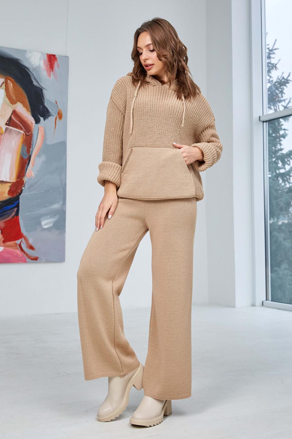 Warm suit: «Voyage»  sweater and pants (beige)