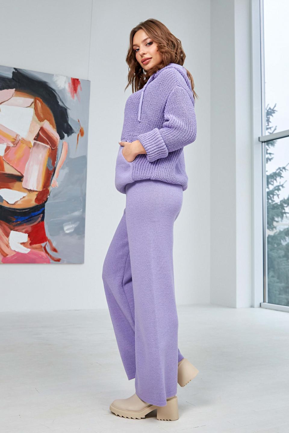 Warm suit: sweater «Voyage» and pants (purple)