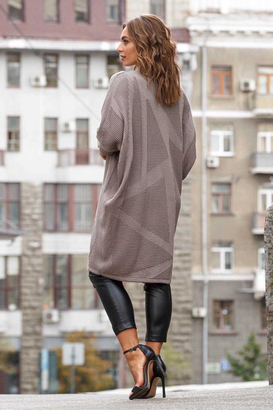Lightweight cardigan-oversize &quot;Mouse&quot; (cappuccino)